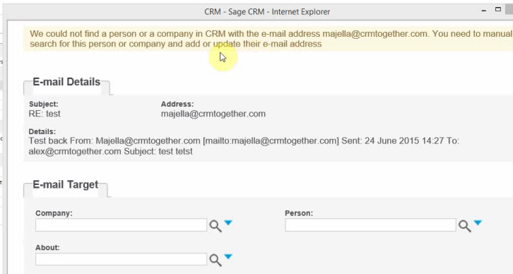 Sage CRM Outlook File Email 2